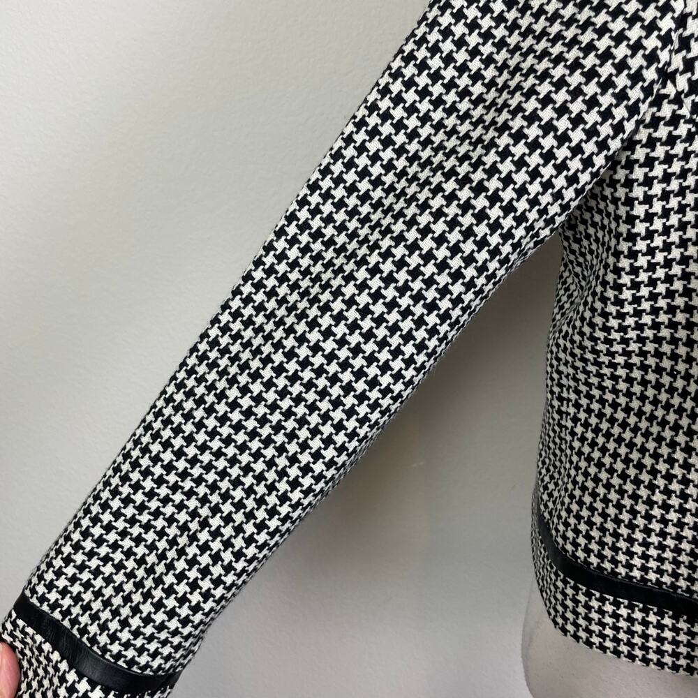 Pendleton Black White Houndstooth Wool Lambskin T… - image 4